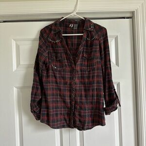 BKE plaid shirt from buckle medium
